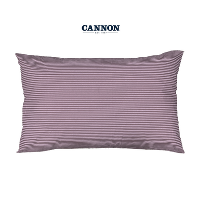 CANNON STRIPES POLY COTTON SOLID PILLOWCASES 2 PIECES