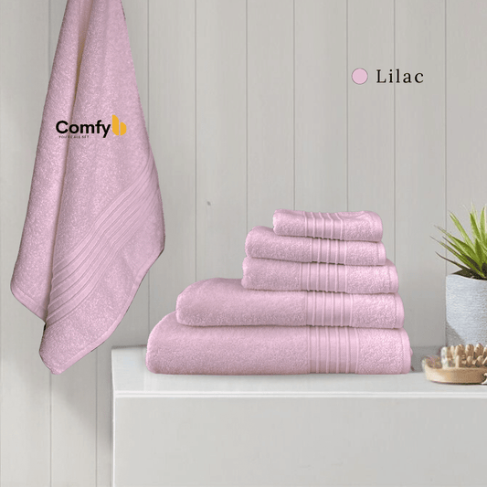 COMFYB SFERRA 100% COTTON PLAIN TOWEL ROSE