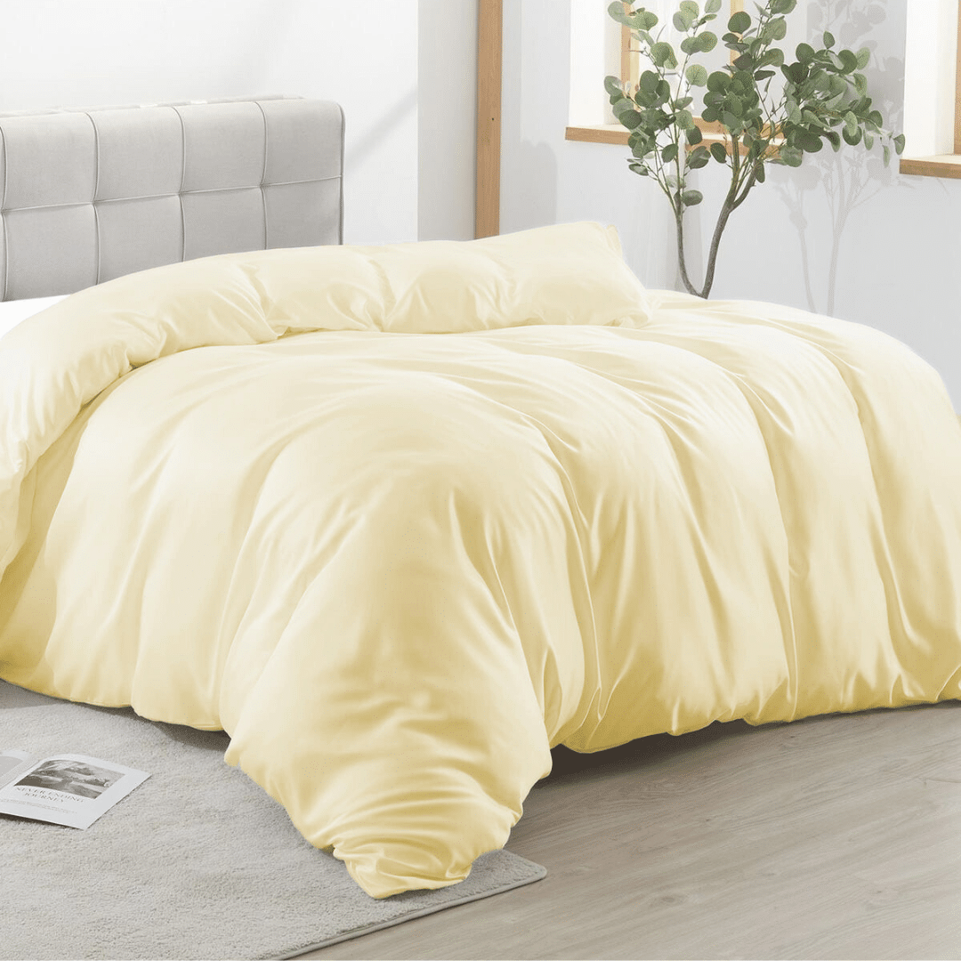 COMFYB 100% COTTON YELLOW DUVET COVER