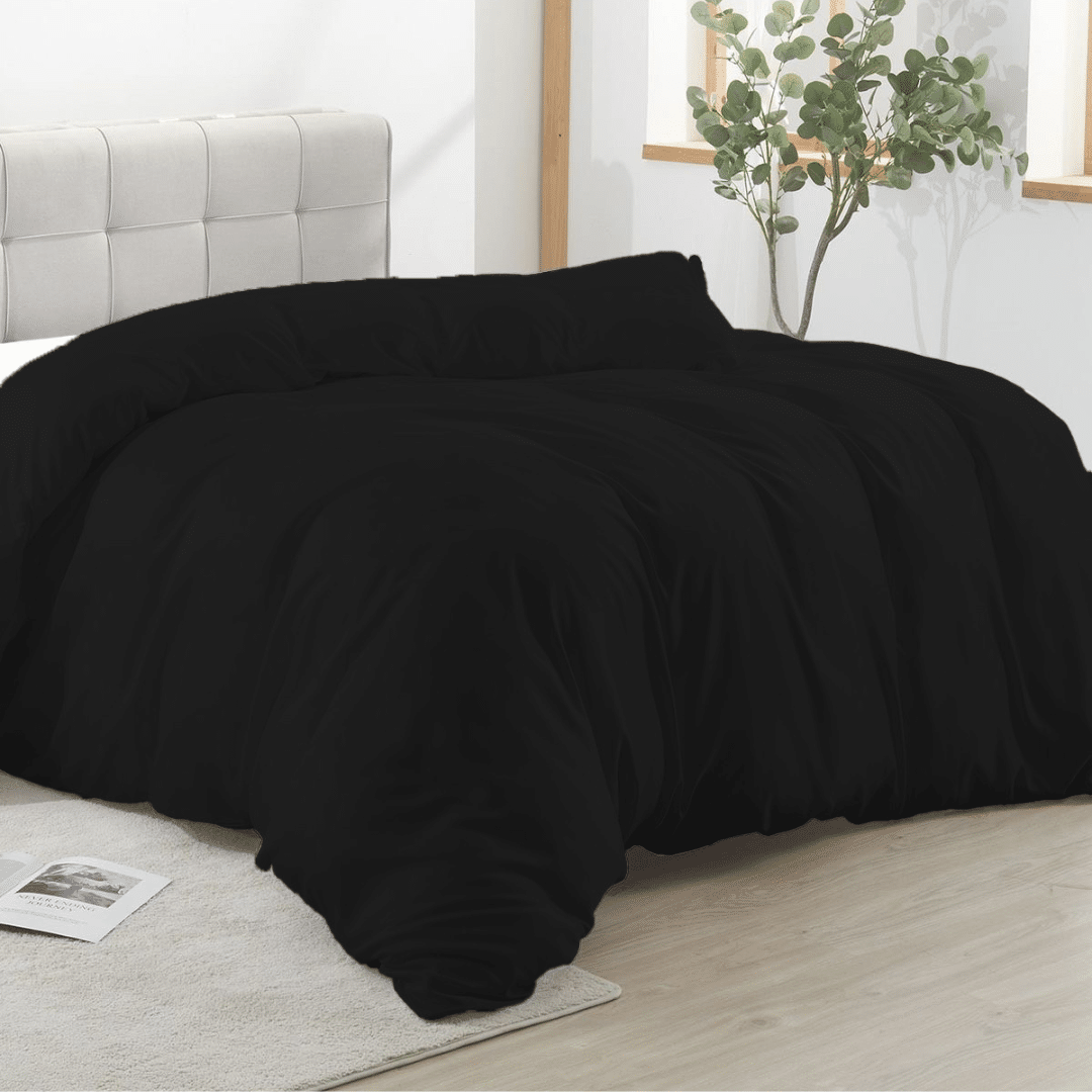 COMFYB 100% COTTON BLACK DUVET COVER