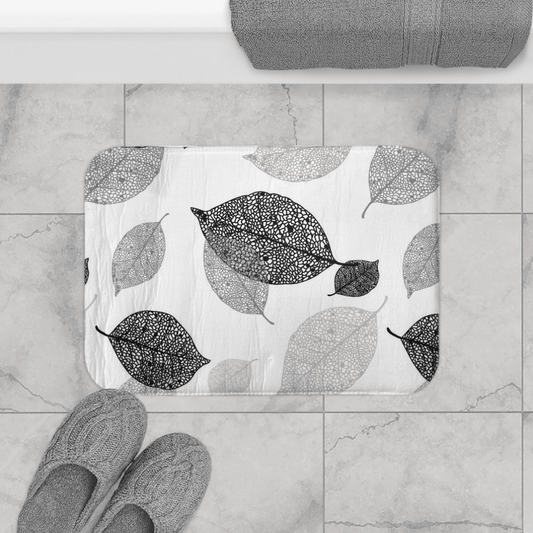 PRINTED BATHMAT LEAVES 1 PIECE