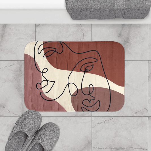 PRINTED BATHMAT FACE 1 PIECE