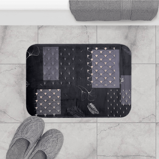 PRINTED BATHMAT DOTS 1 PIECE