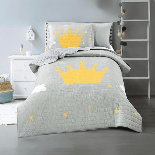 CROWN PRINTED KIDS BEDSPREAD