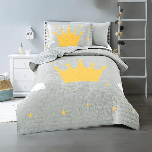 CROWN MICROFIBER KID'S BED SET