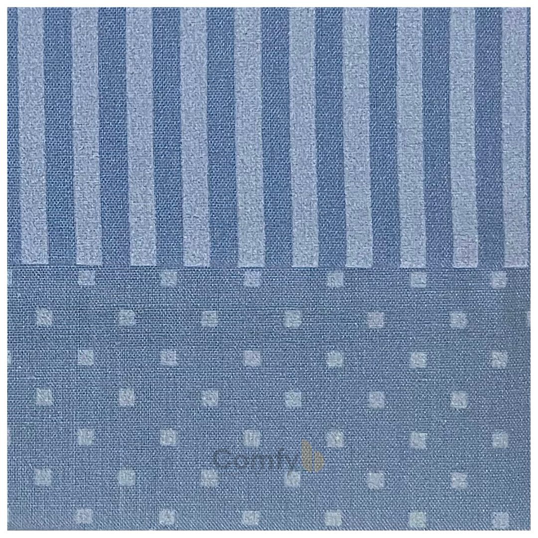 CANNON DOTS & STRIPE POLY COTTON 50/50 SOLID BED SETS