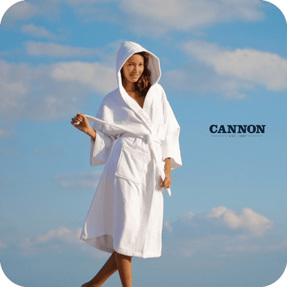 CANNON SINGLE BATHROBE 100% COTTON