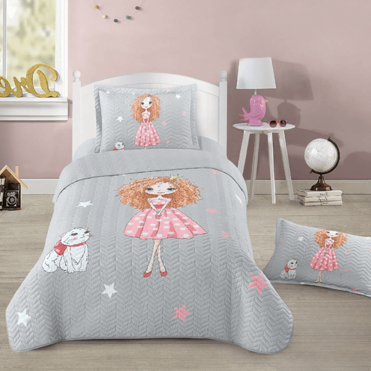 PRINCESS PRINTED KIDS BEDSPREAD