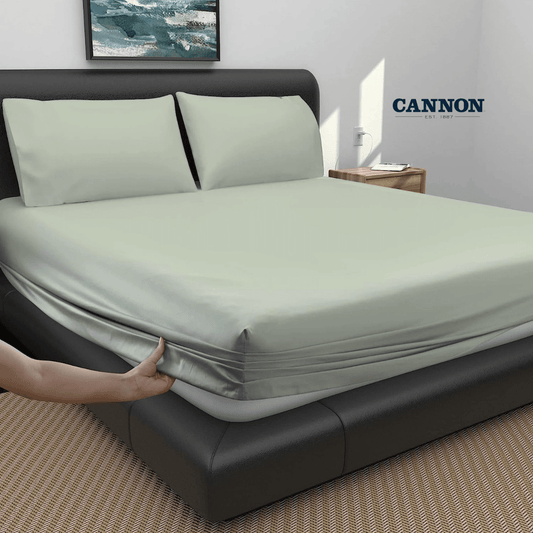 CANNON 100% COTTON FITTED SHEETS SET JAD