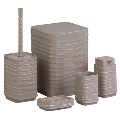 LUNA SOLID BATHROOM SET SQUARE 5 PIECE