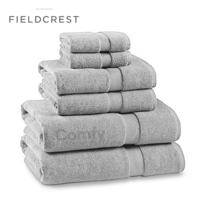 FIELDCREST 100% LUXURY EGYPTION COTTON GREYS TOWELS