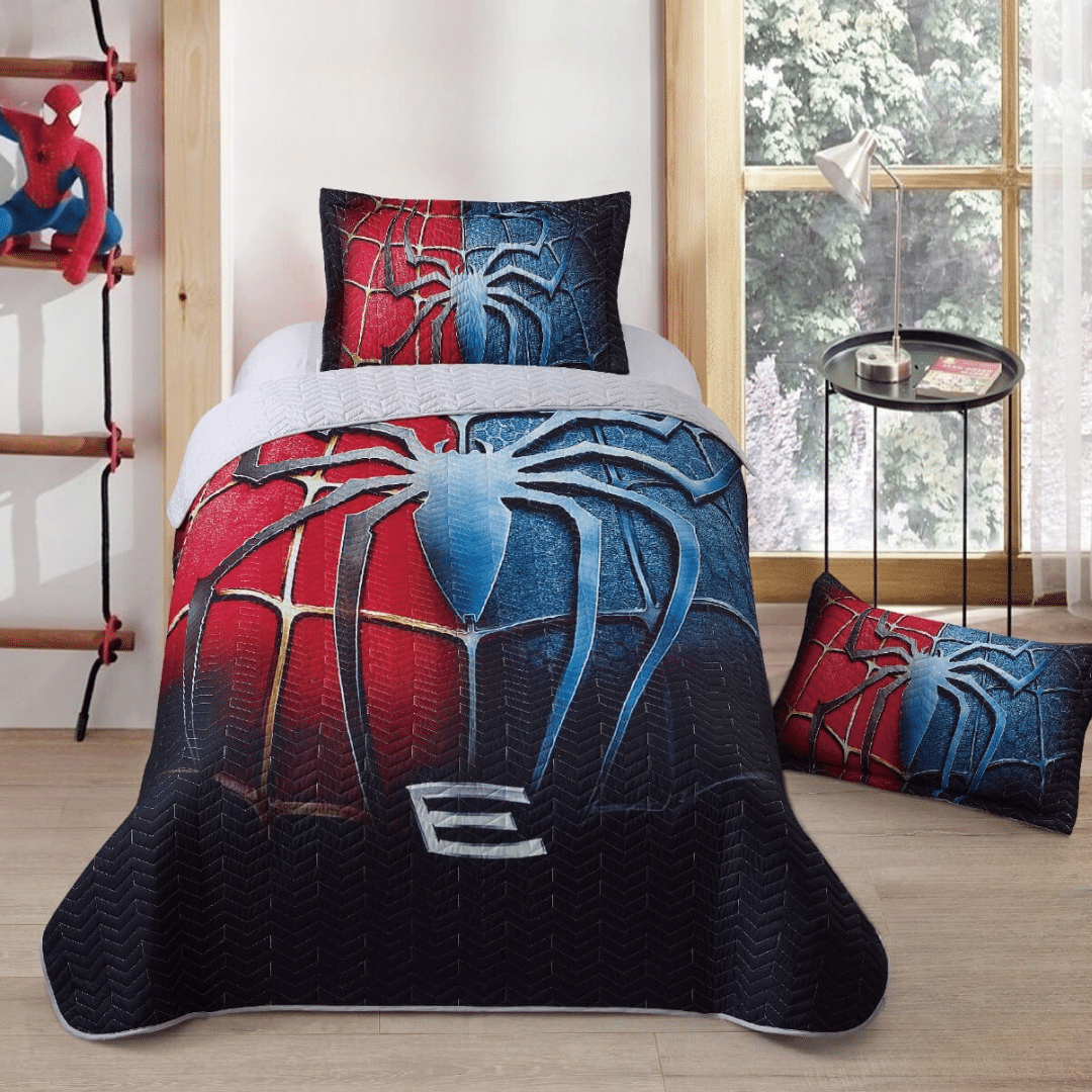 SPIDERMAN PRINTED KIDS BEDSPREAD