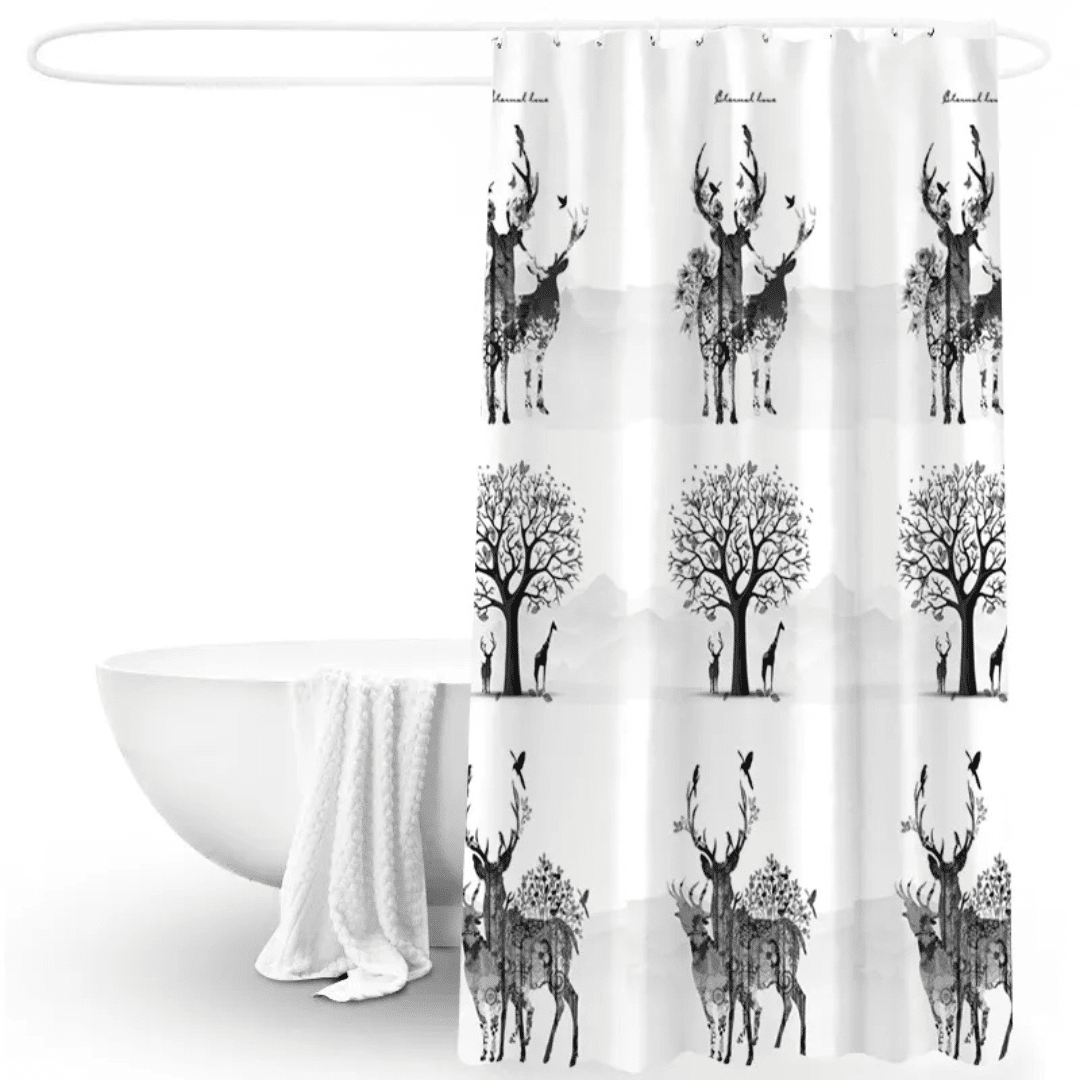 TORMIN PRINTED SHOWER CURTAIN