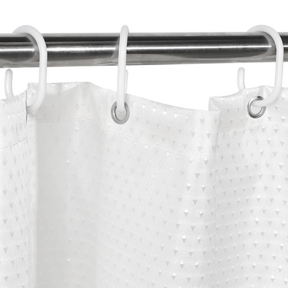 DELANO WATERPROOF DOTS BATHROOM CURTAIN