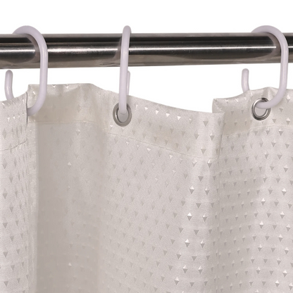 DELANO WATERPROOF DOTS BATHROOM CURTAIN