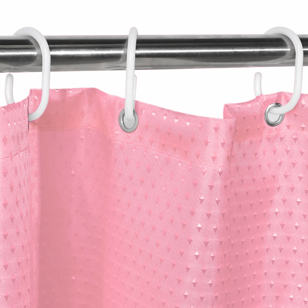 DELANO WATERPROOF DOTS BATHROOM CURTAIN