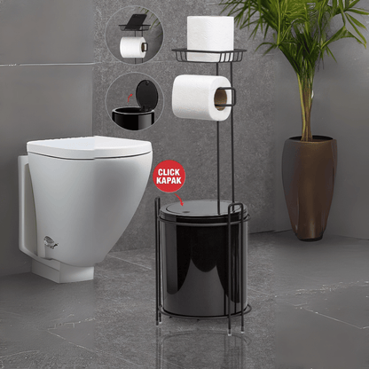 OKY MELIF WC STAND DUSTBIN & TOILET PAPER HOLDER