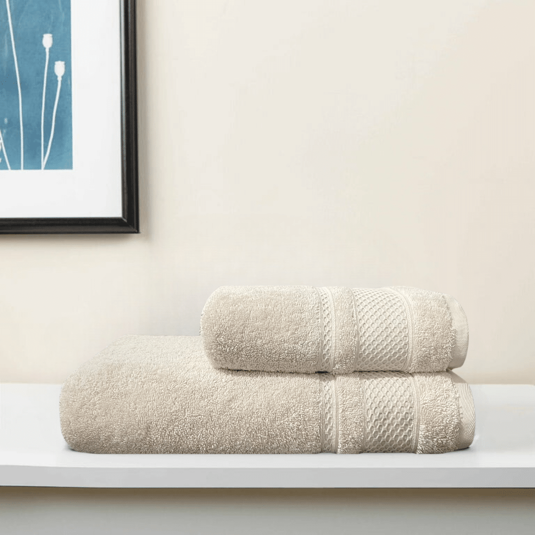 HONEYCOMB HAVEN 100% COTTON NUDE TOWELS