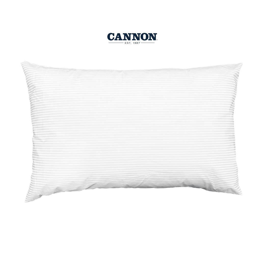 CANNON STRIPES POLY COTTON SOLID PILLOWCASES 2 PIECES