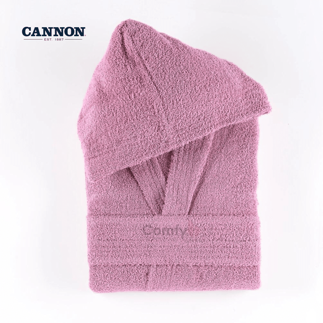 CANNON SINGLE BATHROBE 100% COTTON