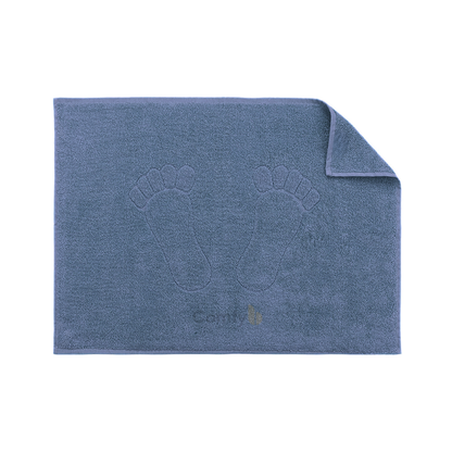 FOPRI 100% COTTON FOOTPRINT BATHMAT