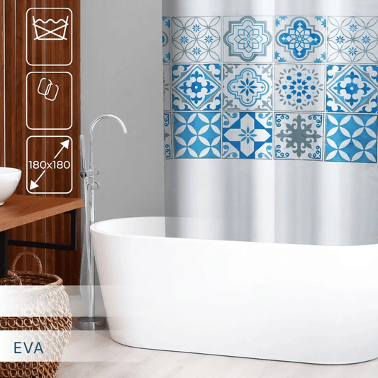 JECO PRINTED SHOWER CURTAIN