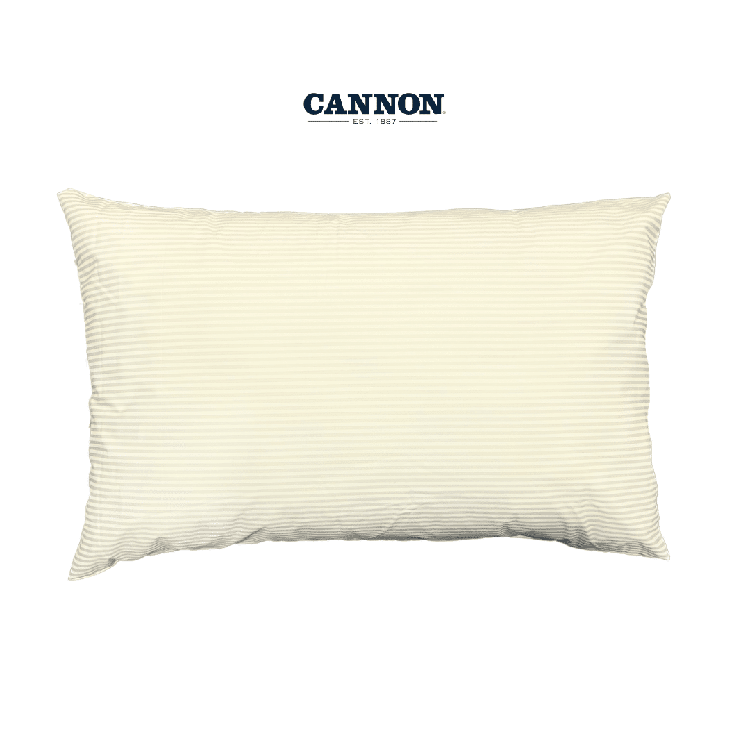 CANNON STRIPES POLY COTTON SOLID PILLOWCASES 2 PIECES