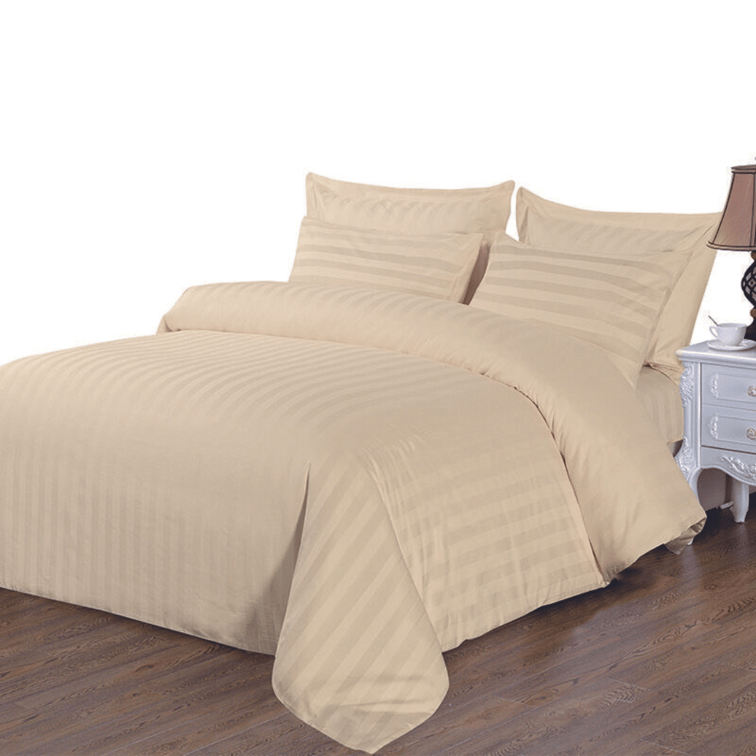 COMFYB LUXURY 100% COTTON SATIN BED SET SOLID