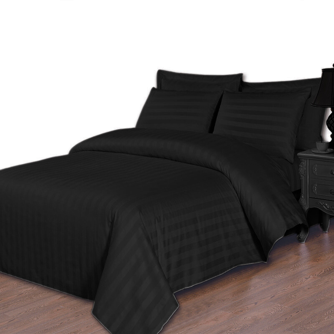 COMFYB LUXURY 100% COTTON SATIN BED SET SOLID