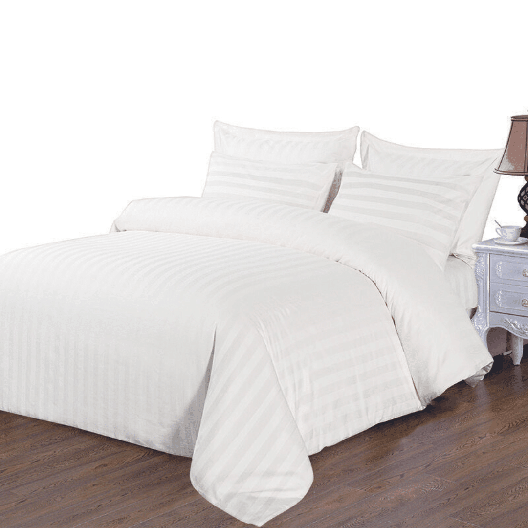 COMFYB LUXURY 100% COTTON SATIN BED SET SOLID