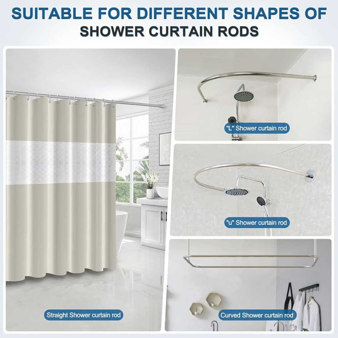 TRAN WATERPROOF BATH SHOWER CURTAIN