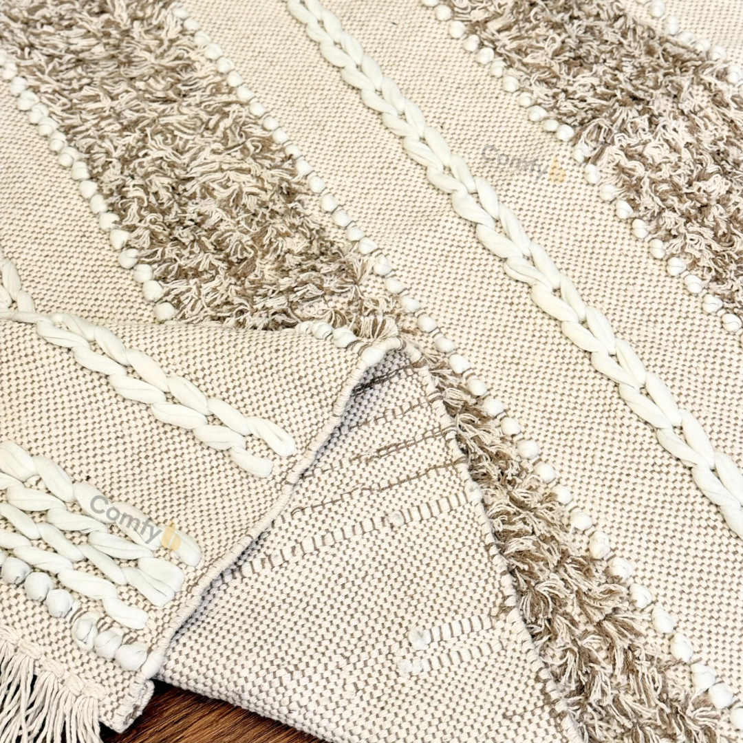 BOHO STYLE RUG WITH TASSELS JADOL