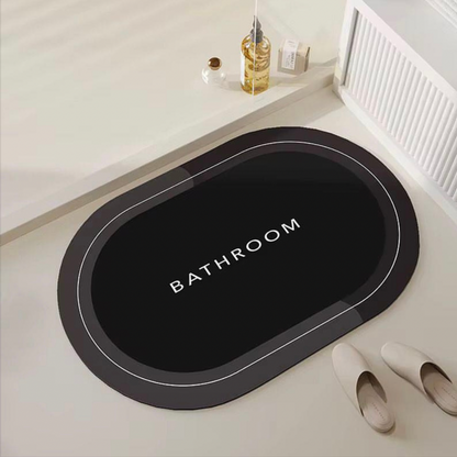 ANTISLIP OVAL BATHMAT 1 PIECE BATHROOM