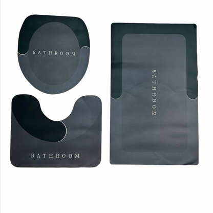 ANTISLIP BATHMAT SET 3 PIECE BATHROOM