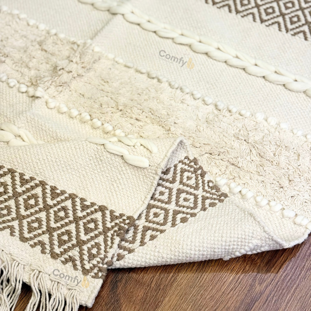 BOHO STYLE RUG WITH TASSELS RIOM