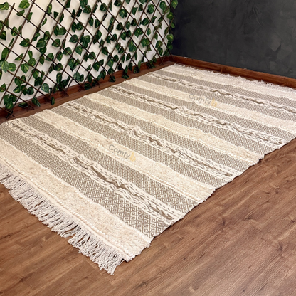 BOHO STYLE RUG WITH TASSELS SIMB