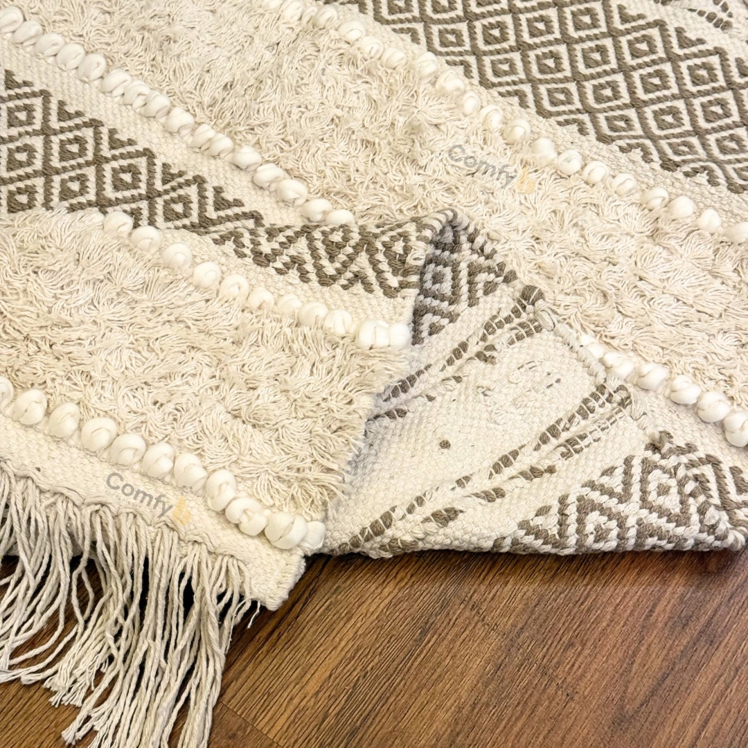 BOHO STYLE RUG WITH TASSELS SIMB