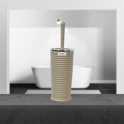 ROUND CHROME BATHROOM BRUSH