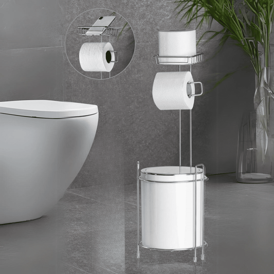 OKY MELIF WC STAND DUSTBIN & TOILET PAPER HOLDER