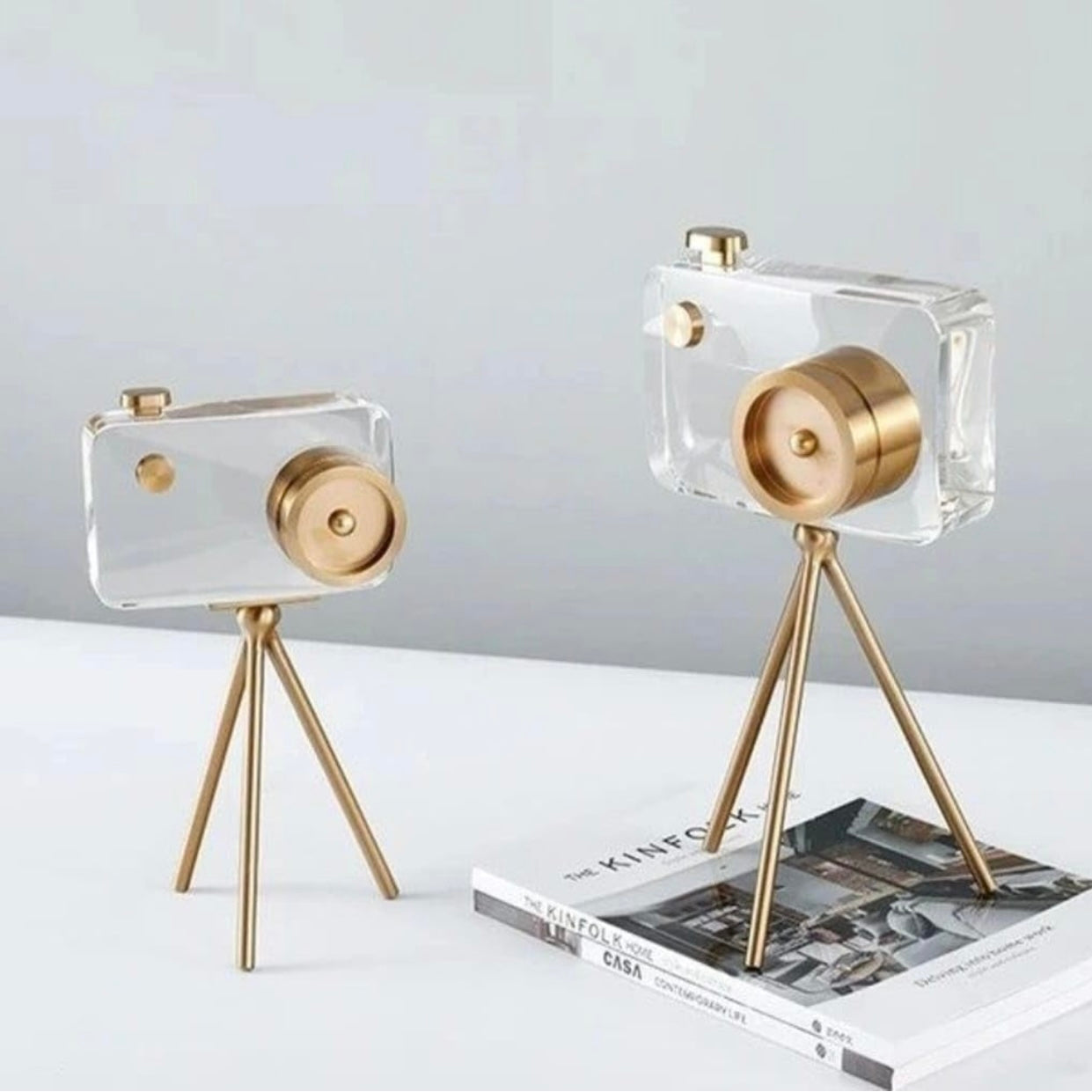 STYLISH CAMERA GOLD WITH STAND