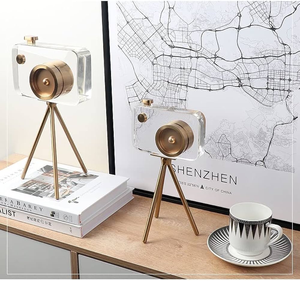 STYLISH CAMERA GOLD WITH STAND