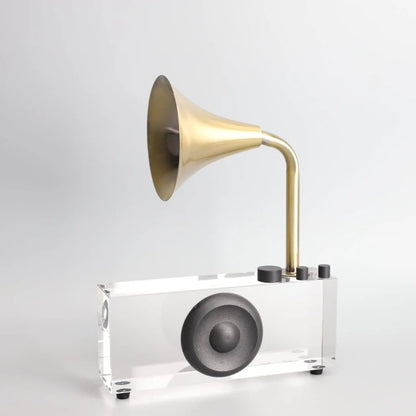 ONE HORN RECORD PLAYER ORNAMENT