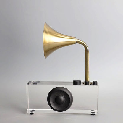 ONE HORN RECORD PLAYER ORNAMENT