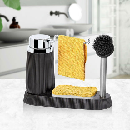 OKY SOAP DISPENSER & BRUSH HOLDER SET