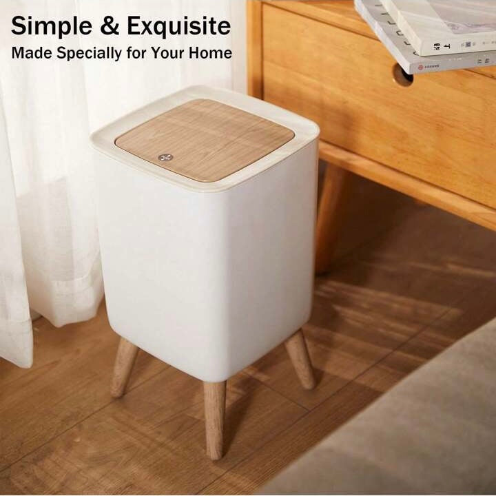 KEPO TRASH CAN WITH LID & 4 FEET