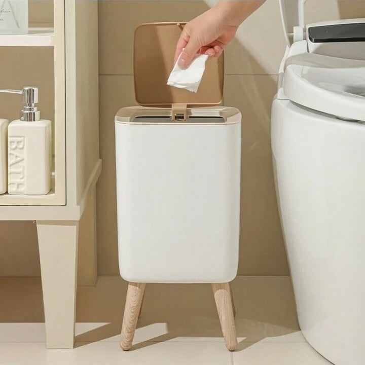 KEPO TRASH CAN WITH LID & 4 FEET