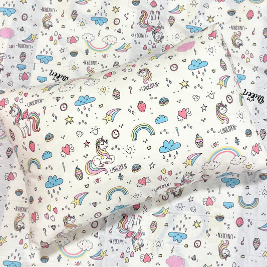 COMFYB 100% COTTON KIDS PILLOWCASE 2 PIECE UNICRON