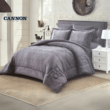 CANNON FLORAL FLANNEL EMBOSSED WINTER COMFORTER