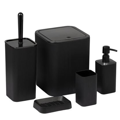 OKY MINA SOLID BATHROOM SET SQUARE 5 PIECE