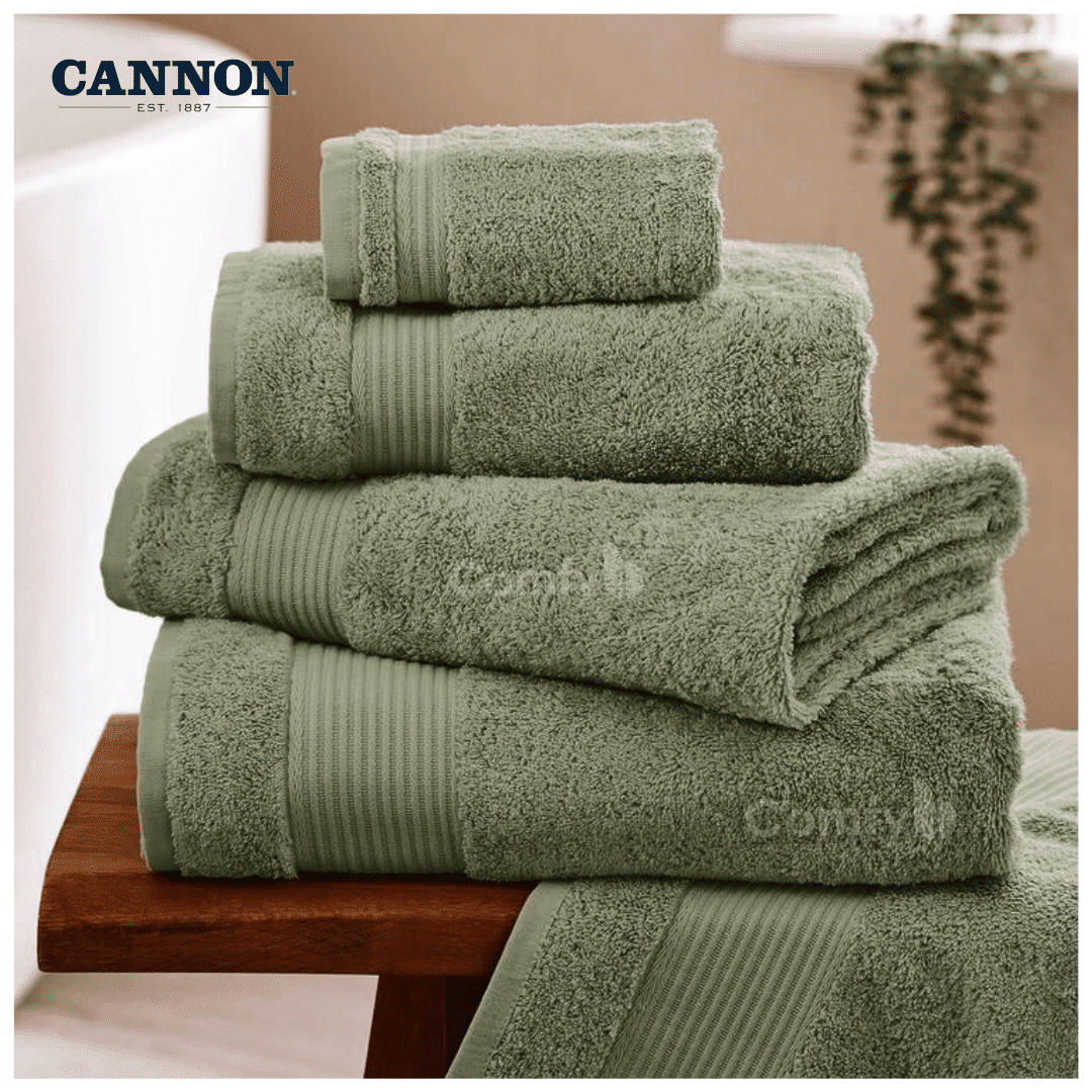 CANNON 100% COTTON COLORFUL TOWELS